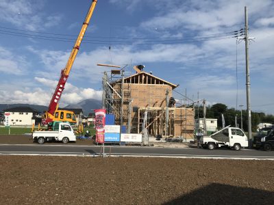 宮司細畦モデルハウス上棟レポート