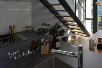 デザインキッチンが主役の家 写真