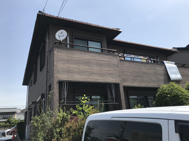名古屋市の外壁塗装工事の施工前の写真