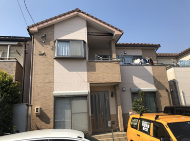 外壁塗装工事の施工前の写真