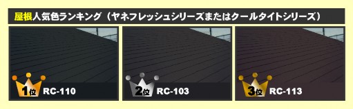 屋根人気色ランキング