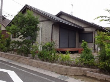 外壁塗装工事の塗装後の全体写真