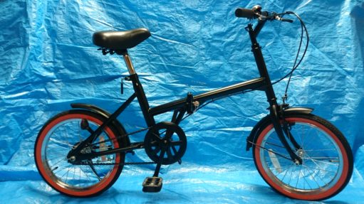 自転車　塗装後　塗替え