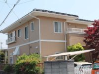 愛知県の外壁塗装工事の塗装後の全体写真