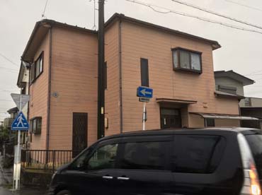 愛知県の外壁塗装工事の施工前の写真