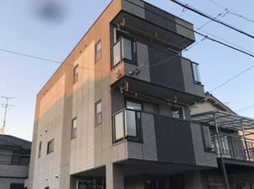 愛知県名古屋市の外壁塗装工事の施工前の全体写真