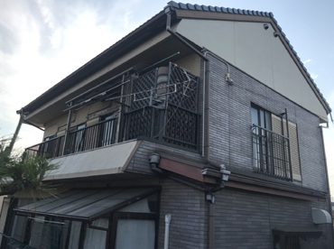 外壁塗装工事の施工前の写真