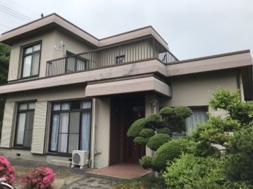外壁塗装工事の施工前の写真