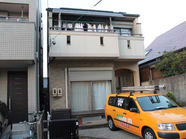 愛知県の外壁塗装工事の施工前の写真