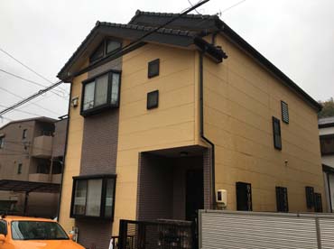 外壁塗装工事の施工前の写真