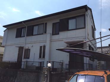 外壁塗装工事の施工前の写真